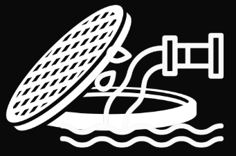 Symbol für Abwasseranschluss WC-Anhänger